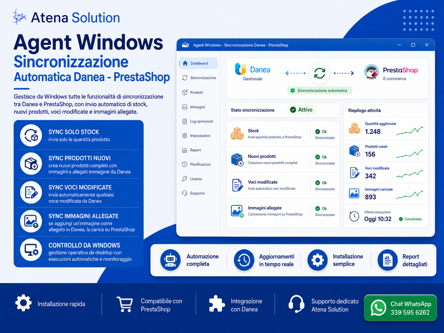 Agent Windows Sincronizzazione Automatica Danea - PrestaShop