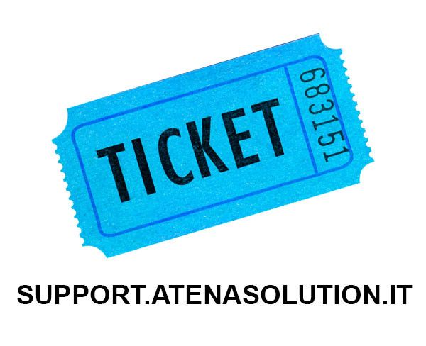 Ticket di assistenza su SUPPORT.atenasolution.it